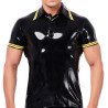 XRUB Latex Polo en latex Xrub Noir-Jaune